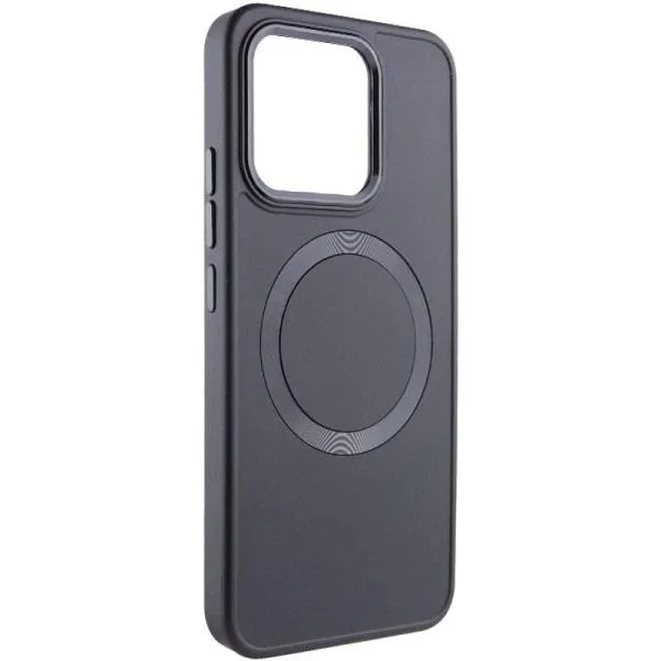 TPU чехол Bonbon Metal Style with Magnetic Fit для Xiaomi 14 Pro — Черный — фото 1
