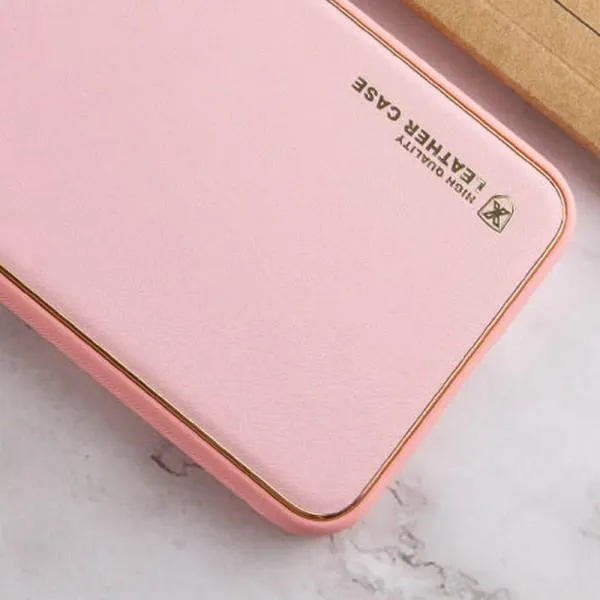 Кожаный чехол Xshield для Xiaomi 14 Pro — Розовый — фото 2