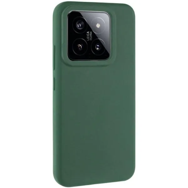 Чехол Silicone Cover Lakshmi (AAA) для Xiaomi 14 Pro — Зеленый — фото 5