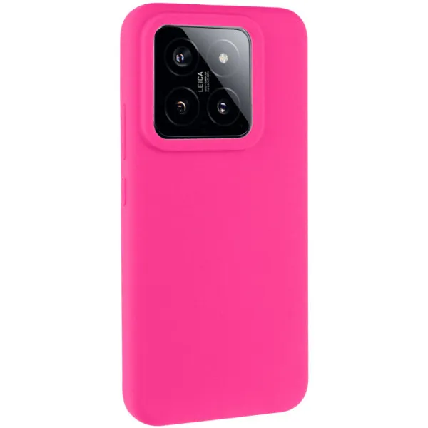 Чехол Silicone Cover Lakshmi (AAA) для Xiaomi 14 Pro — Розовый — фото 1