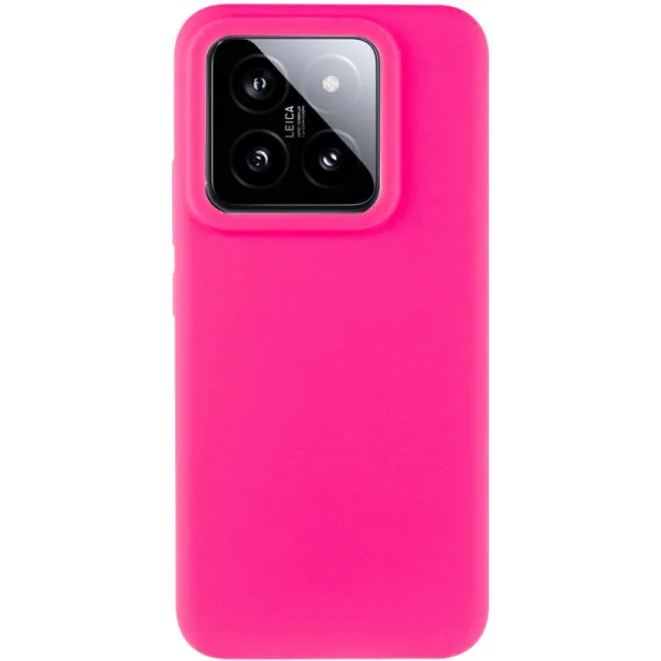 Чехол Silicone Cover Lakshmi (AAA) для Xiaomi 14 Pro — Розовый — фото 2