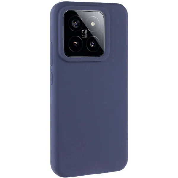 Чехол Silicone Cover Lakshmi (AAA) для Xiaomi 14 Pro — Темно-синий — фото 1 Чехол Silicone Cover Lakshmi (AAA) для Xiaomi 14 Pro — Темно-синий — фото 1