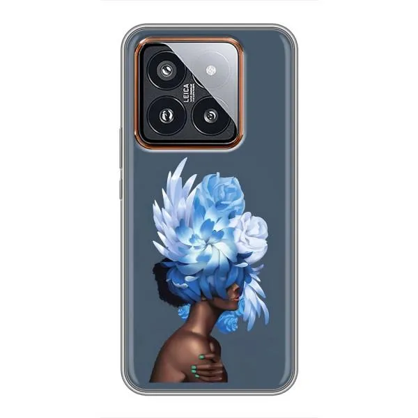 Чехол с принтом «Цветы на голове» для Xiaomi 14 Pro