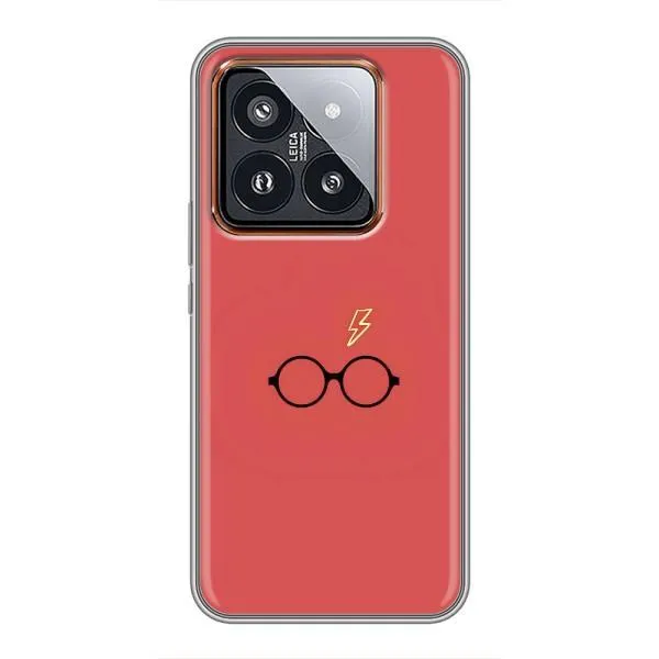 Чехол с принтом «шрам и очки» для Xiaomi 14 Pro