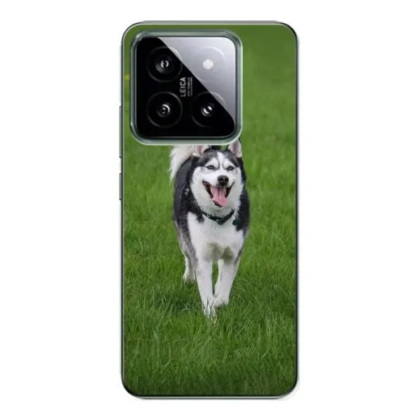 Чехол с принтом «Радостный Хаски» для Xiaomi 14 Pro
