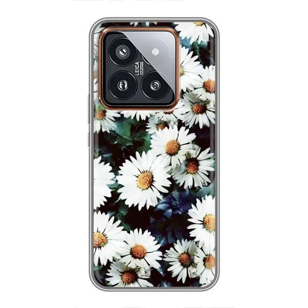 Чохол з принтом «Ромашки» для Xiaomi 14 Pro