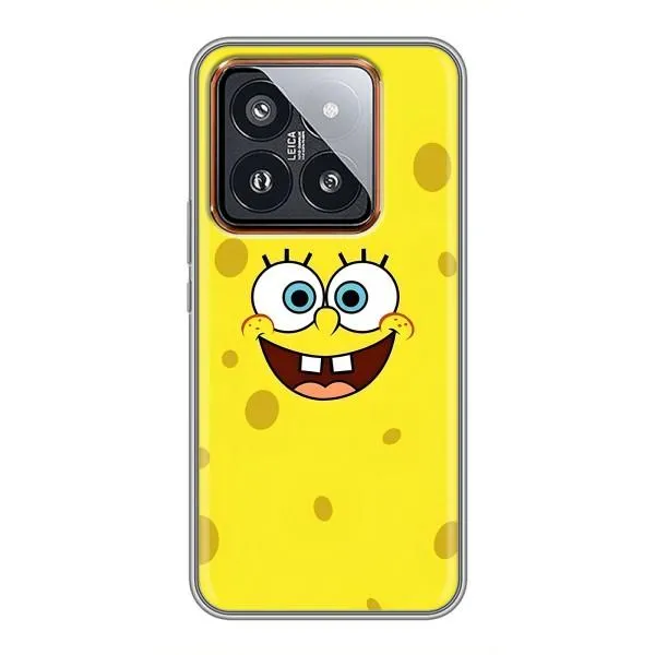 Чохол з принтом «Мордашка Спанч Боба» для Xiaomi 14 Pro