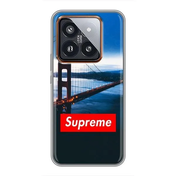 Чохол з принтом «Стиль Supreme» для Xiaomi 14 Pro