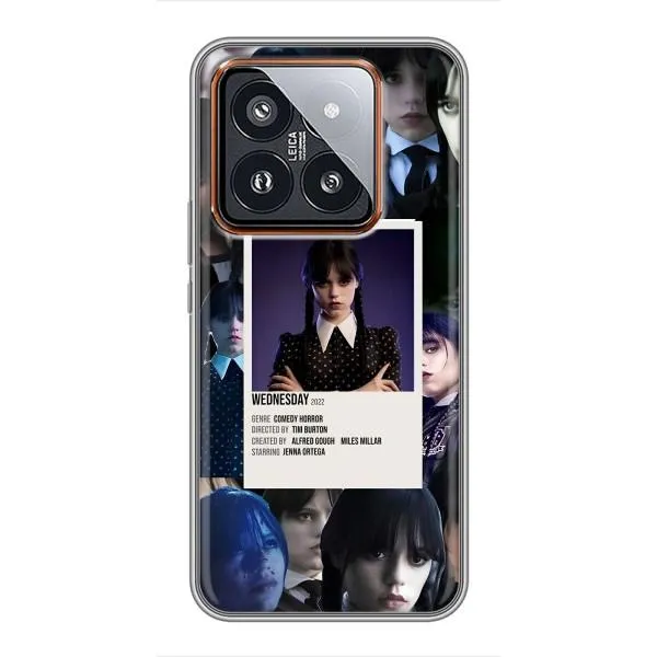 Чехол с принтом «коллаж Уэнздей» для Xiaomi 14 Pro