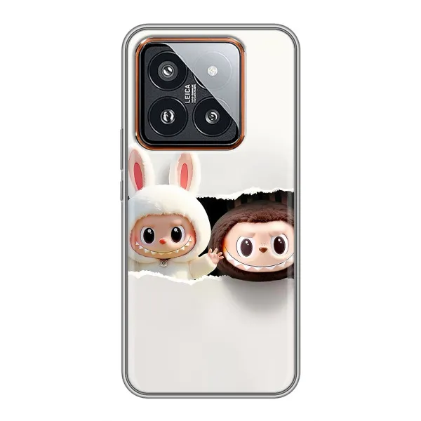 Чехол с принтом «Лабубу» для Xiaomi 14 Pro