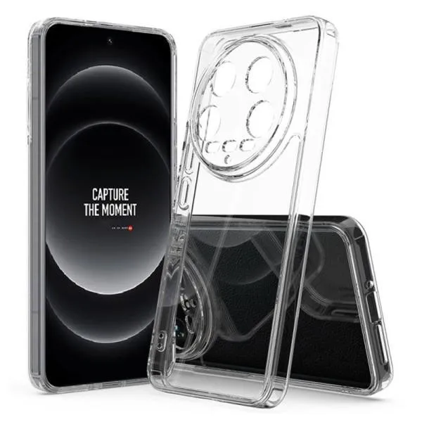 TPU чехол Epic Transparent 1,5mm Full Camera для Xiaomi 14 Ultra — Прозрачный — фото 1