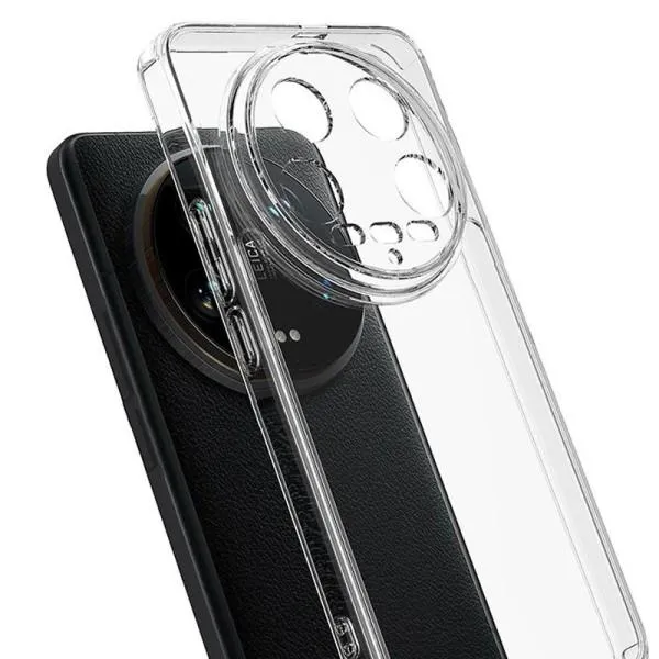 TPU чехол Epic Transparent 1,5mm Full Camera для Xiaomi 14 Ultra — Прозрачный — фото 2