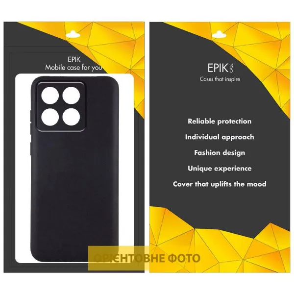 Чехол TPU Epik Black Full Camera для Xiaomi 14 Ultra — Черный — фото 2