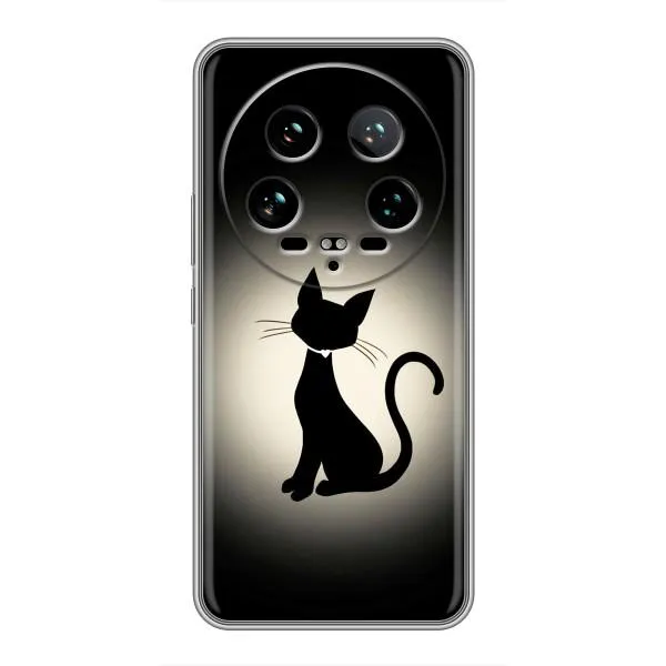Чохол з принтом «Силует котика» для Xiaomi 14 Ultra Чохол з принтом «Силует котика» для Xiaomi 14 Ultra