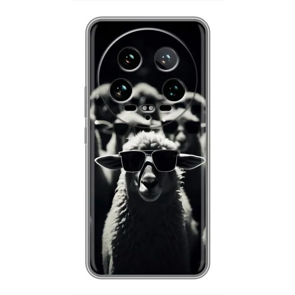 Чохол з принтом «Овечка в окулярах» для Xiaomi 14 Ultra