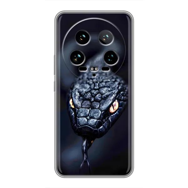 Чохол з принтом «Чорна змія» для Xiaomi 14 Ultra Чохол з принтом «Чорна змія» для Xiaomi 14 Ultra