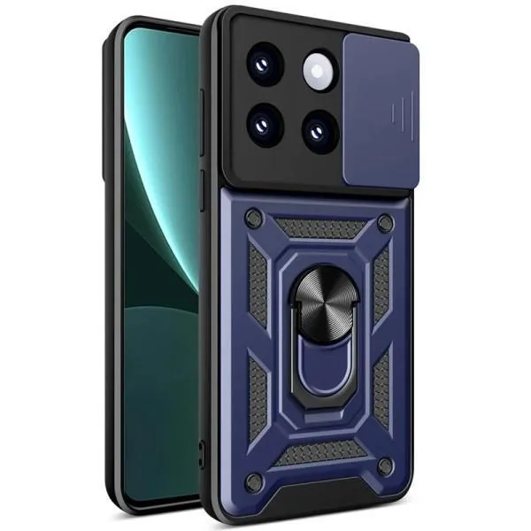 Ударостійкий чохол Camshield Serge Ring для Xiaomi 14 — Синій — фото 1