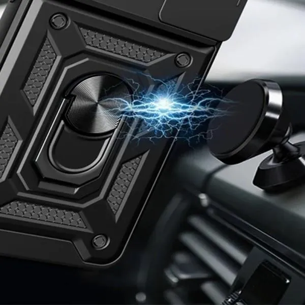 Ударостійкий чохол Camshield Serge Ring для Xiaomi 14 — Чорний — фото 3