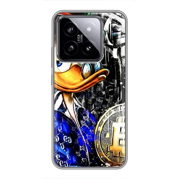 Чехол с принтом «Биткойн Скрудж» для Xiaomi 14