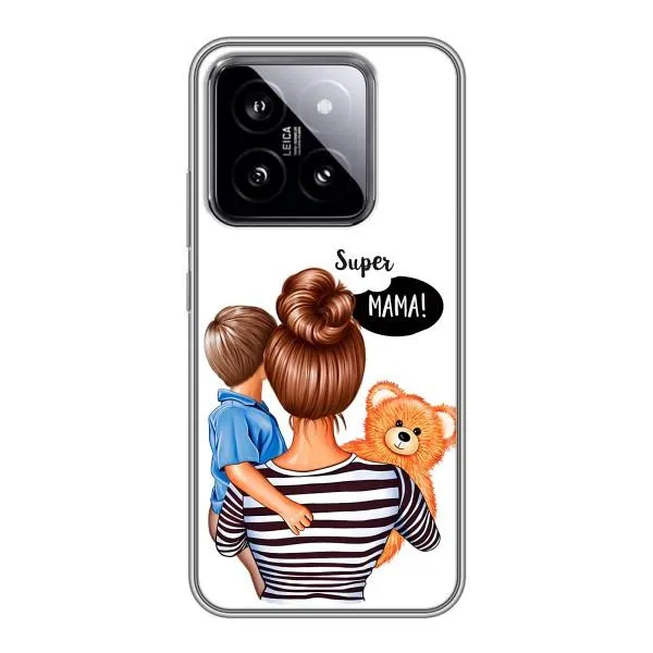 Чехол с принтом «Мама с сыном» для Xiaomi 14