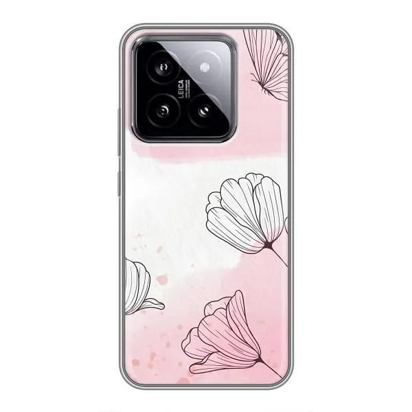Чехол с принтом «Розовые цветы» для Xiaomi 14 Чехол с принтом «Розовые цветы» для Xiaomi 14