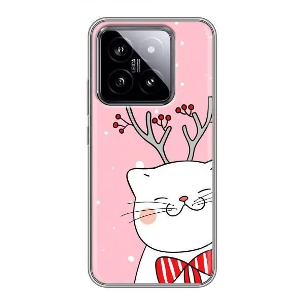 Чехол с принтом «Зимний кот» для Xiaomi 14