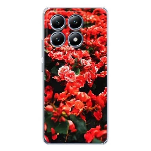 Чехол с принтом «Цветы красные» для Xiaomi 14T Pro