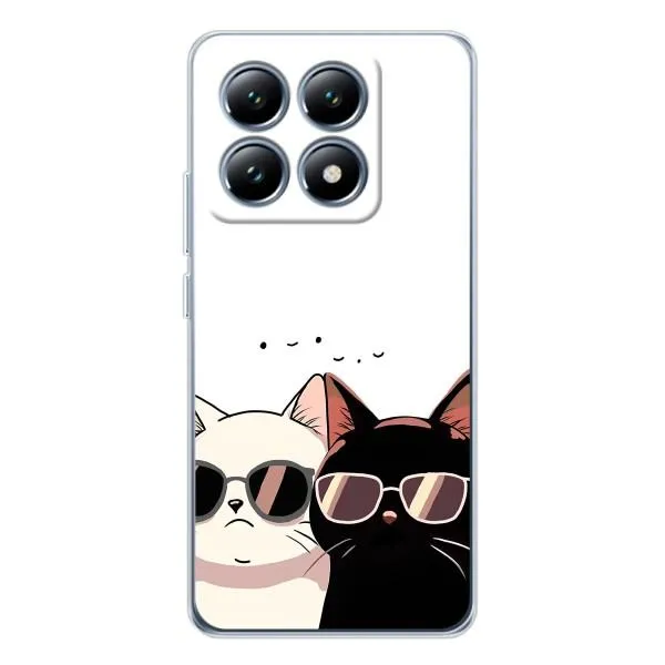 Чехол с принтом «Коты в очках» для Xiaomi 14T Pro Чехол с принтом «Коты в очках» для Xiaomi 14T Pro