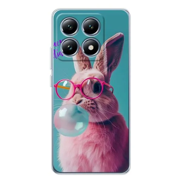 Чехол с принтом «Кролик в очках» для Xiaomi 14T Pro