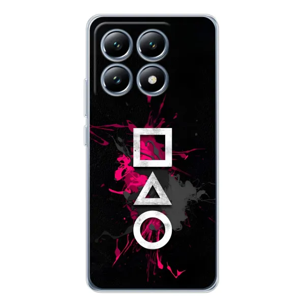 Чехол с принтом «Символы Игра кальмара» для Xiaomi 14T Pro Чехол с принтом «Символы Игра кальмара» для Xiaomi 14T Pro