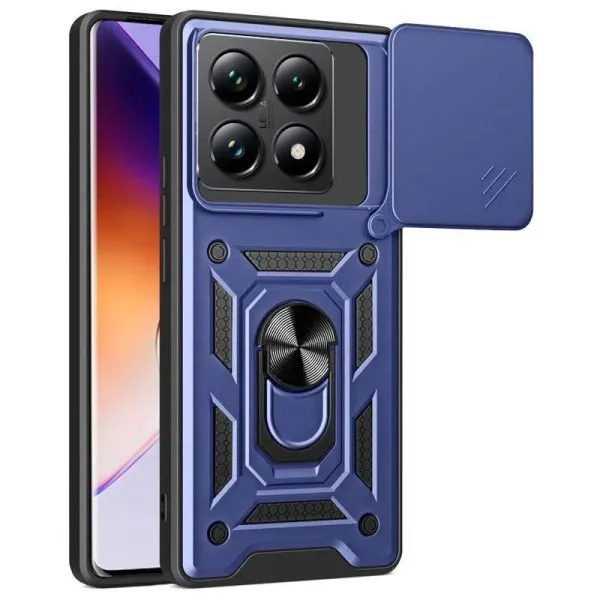 Чохол Ummi Camshield Serge Ring для Xiaomi 14T — Синій