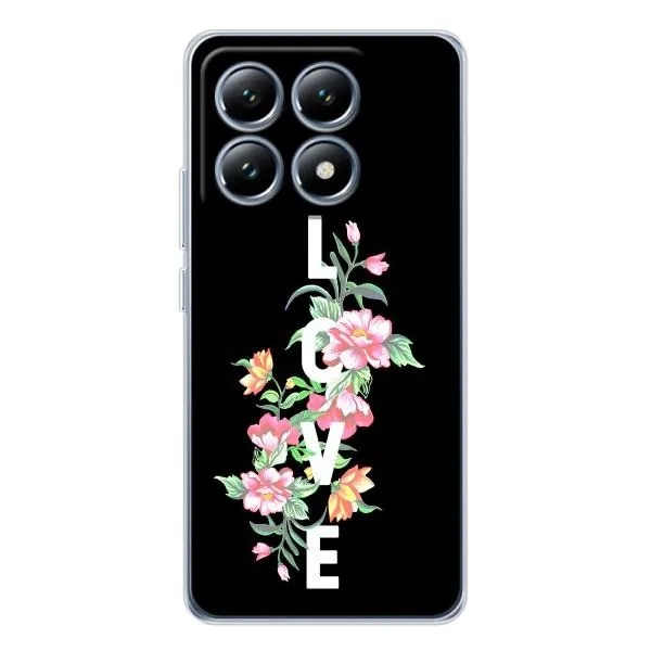 Чохол з принтом «Квіти LOVE» для Xiaomi 14T
