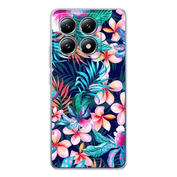 Чехол с принтом «Красочные цветы» для Xiaomi 14T