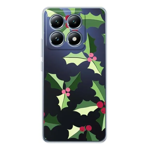 Чехол с принтом «Рождественский фон» для Xiaomi 14T