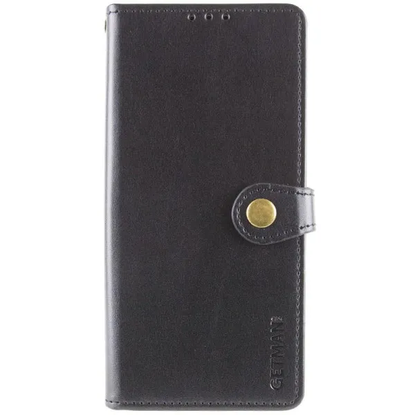 Кожаный чехол-книжка GETMAN Gallant (PU) для Xiaomi 15 Pro — Черный — фото 1