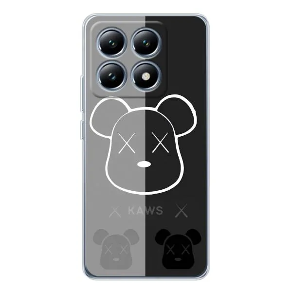 Чехол с принтом «БеарБрик глаза» для Xiaomi 15 Pro