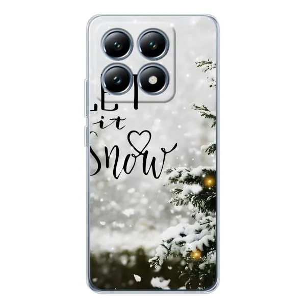 Чехол с принтом «Let it snow» для Xiaomi 15 Pro