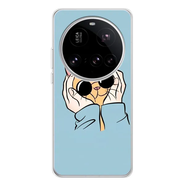 Чехол с принтом «Котик в очках» для Xiaomi 15 Ultra Чехол с принтом «Котик в очках» для Xiaomi 15 Ultra
