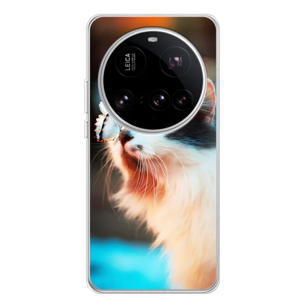 Чехол с принтом «Котик с бабочкой» для Xiaomi 15 Ultra Чехол с принтом «Котик с бабочкой» для Xiaomi 15 Ultra