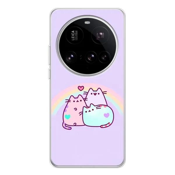 Чехол с принтом «Радужные котики» для Xiaomi 15 Ultra Чехол с принтом «Радужные котики» для Xiaomi 15 Ultra