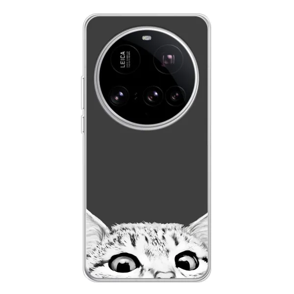 Чехол с принтом «Выглядывает кот» для Xiaomi 15 Ultra Чехол с принтом «Выглядывает кот» для Xiaomi 15 Ultra