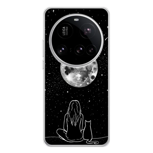 Чехол с принтом «Девушка с котом» для Xiaomi 15 Ultra Чехол с принтом «Девушка с котом» для Xiaomi 15 Ultra