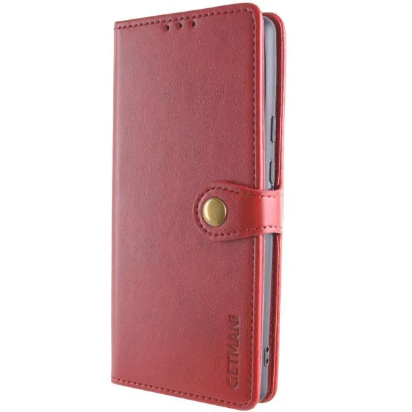 Кожаный чехол-книжка GETMAN Gallant (PU) для Xiaomi 15 — Красный — фото 2