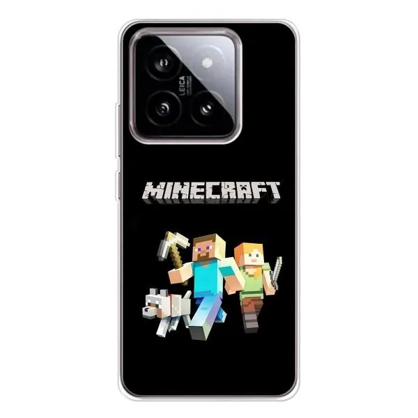 Чехол с принтом «герои Minecraft» для Xiaomi 15 Чехол с принтом «герои Minecraft» для Xiaomi 15