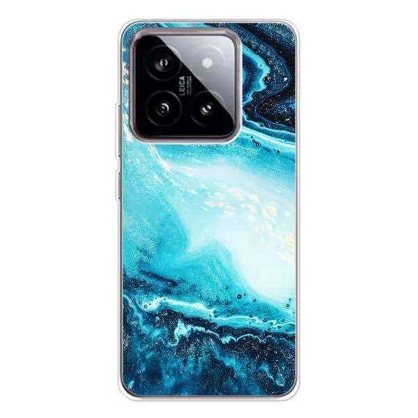 Чехол с принтом «Голубой мрамор» для Xiaomi 15
