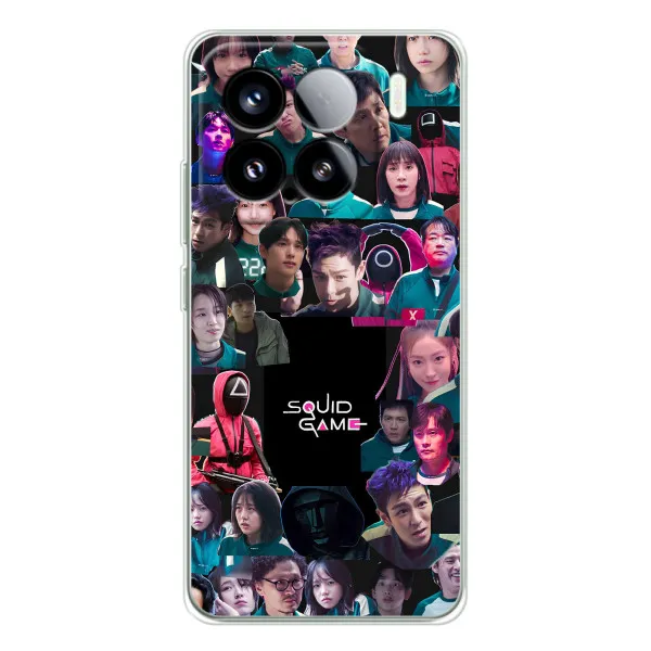 Чехол с принтом «Коллаж Игра кальмара» для Xiaomi 15S Pro Чехол с принтом «Коллаж Игра кальмара» для Xiaomi 15S Pro