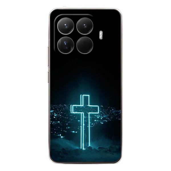 Чехол с принтом «Крест и город» для Xiaomi 15T Pro Чехол с принтом «Крест и город» для Xiaomi 15T Pro