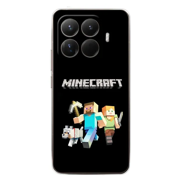Чехол с принтом «герои Minecraft» для Xiaomi 15T Pro