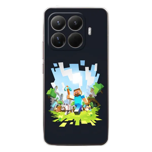 Чехол с принтом «персонажи Minecraft» для Xiaomi 15T Pro