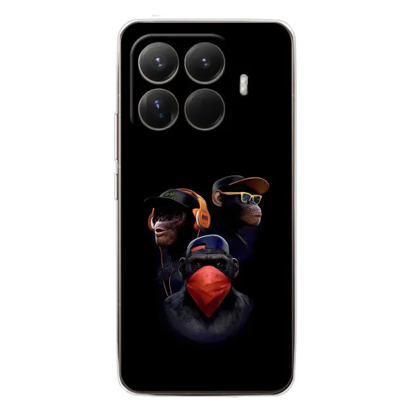 Чехол с принтом «Три обезьяны» для Xiaomi 15T Pro